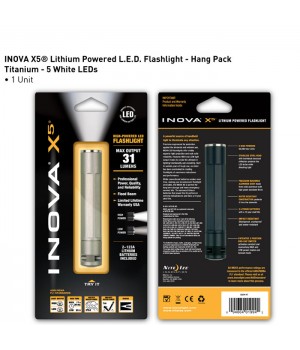 Inova X5 LED Tactical Mini Floodlight Titanium